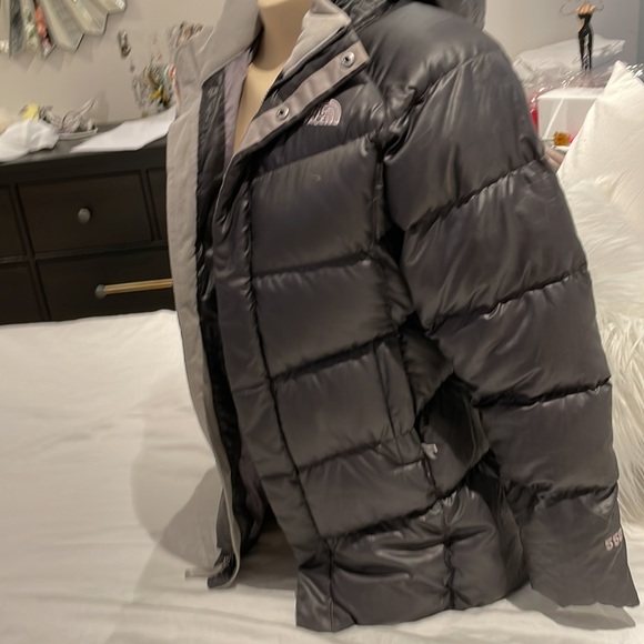 GIRLS NORTH FACE PUFFER COAT CHARCOAL GREY. SZ LARGE 14-16 or ladies petite xs - Picture 11 of 11